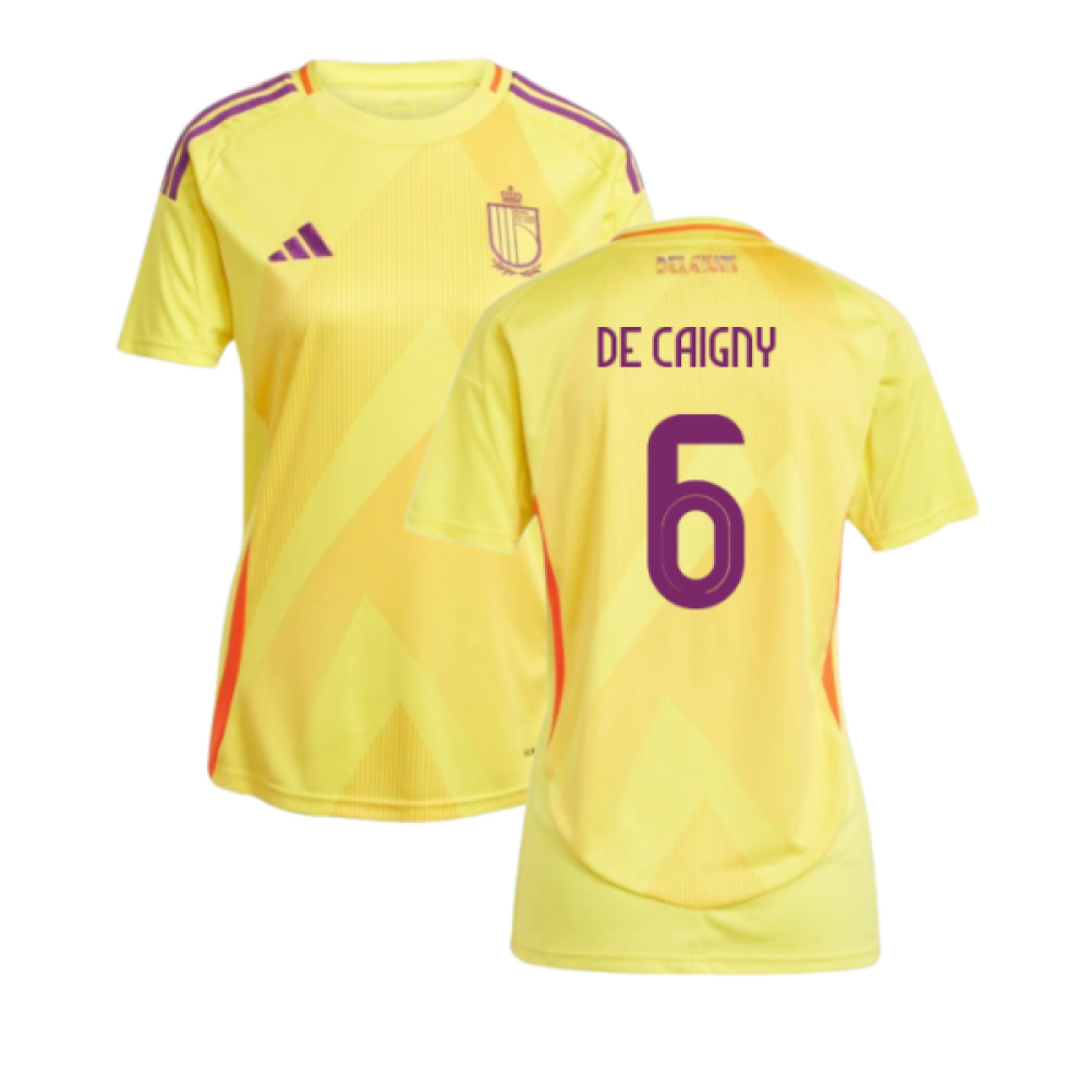 2025-2026 Belgium Womens Team Away Shirt (Ladies) (De Caigny 6)