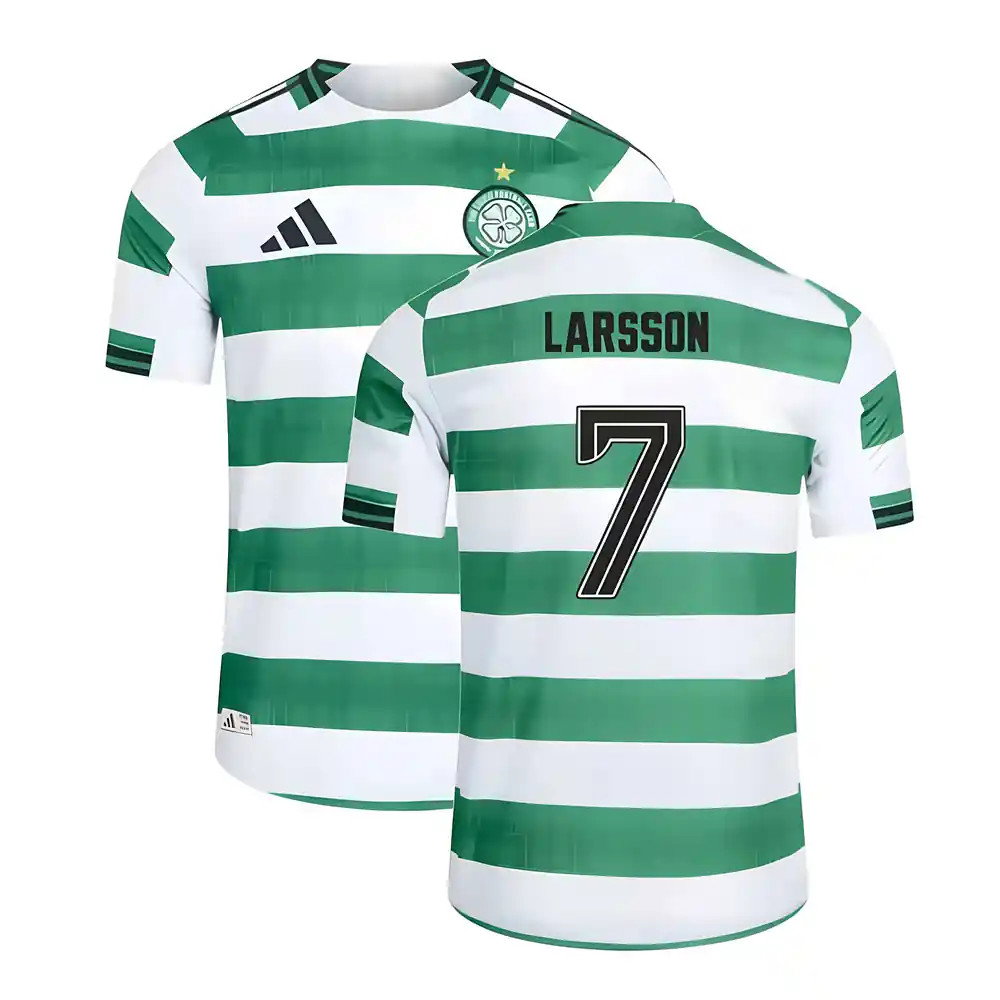 2025-2026 Celtic Home Shirt (No Sponsor) (Larsson 7)