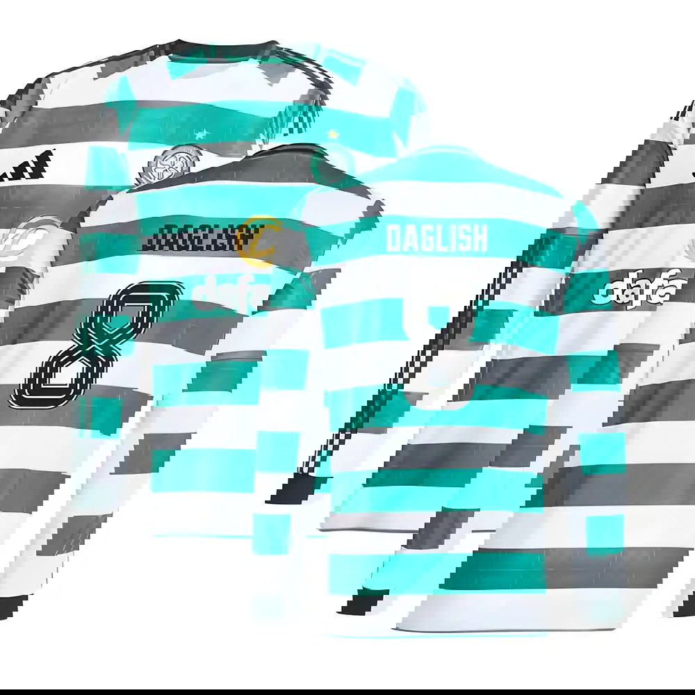 2025-2026 Celtic Long Sleeve Home Shirt (Daglish 8)