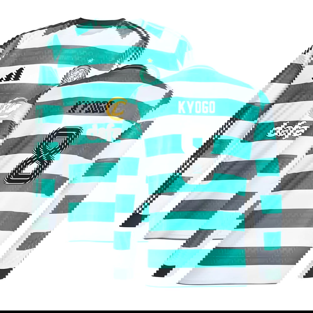 2025-2026 Celtic Long Sleeve Home Shirt (Kyogo 8)