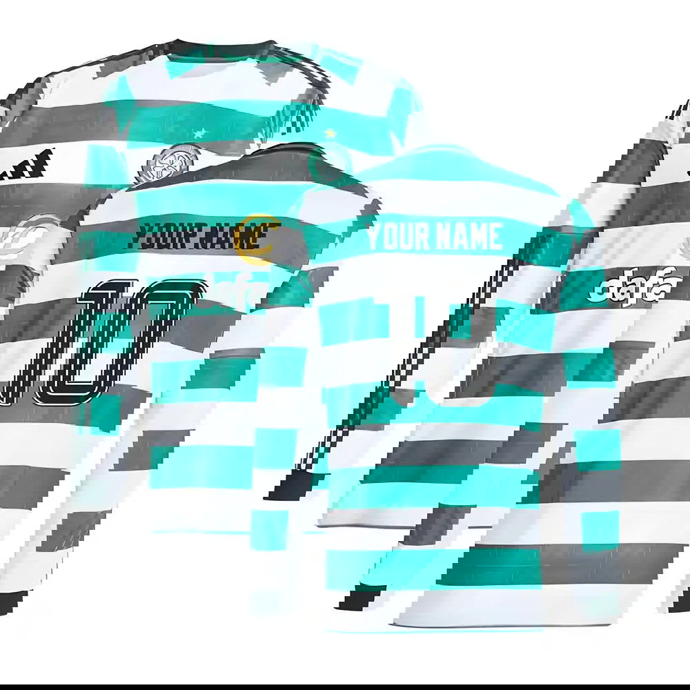 2025-2026 Celtic Long Sleeve Home Shirt (Your Name)