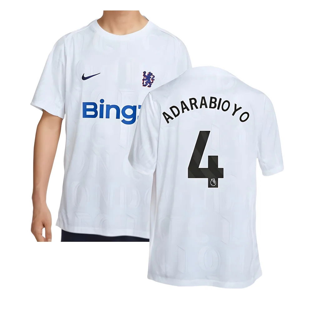 2025-2026 Chelsea Academy Pro Pre-Match Football Top (White) (Adarabioyo 4)
