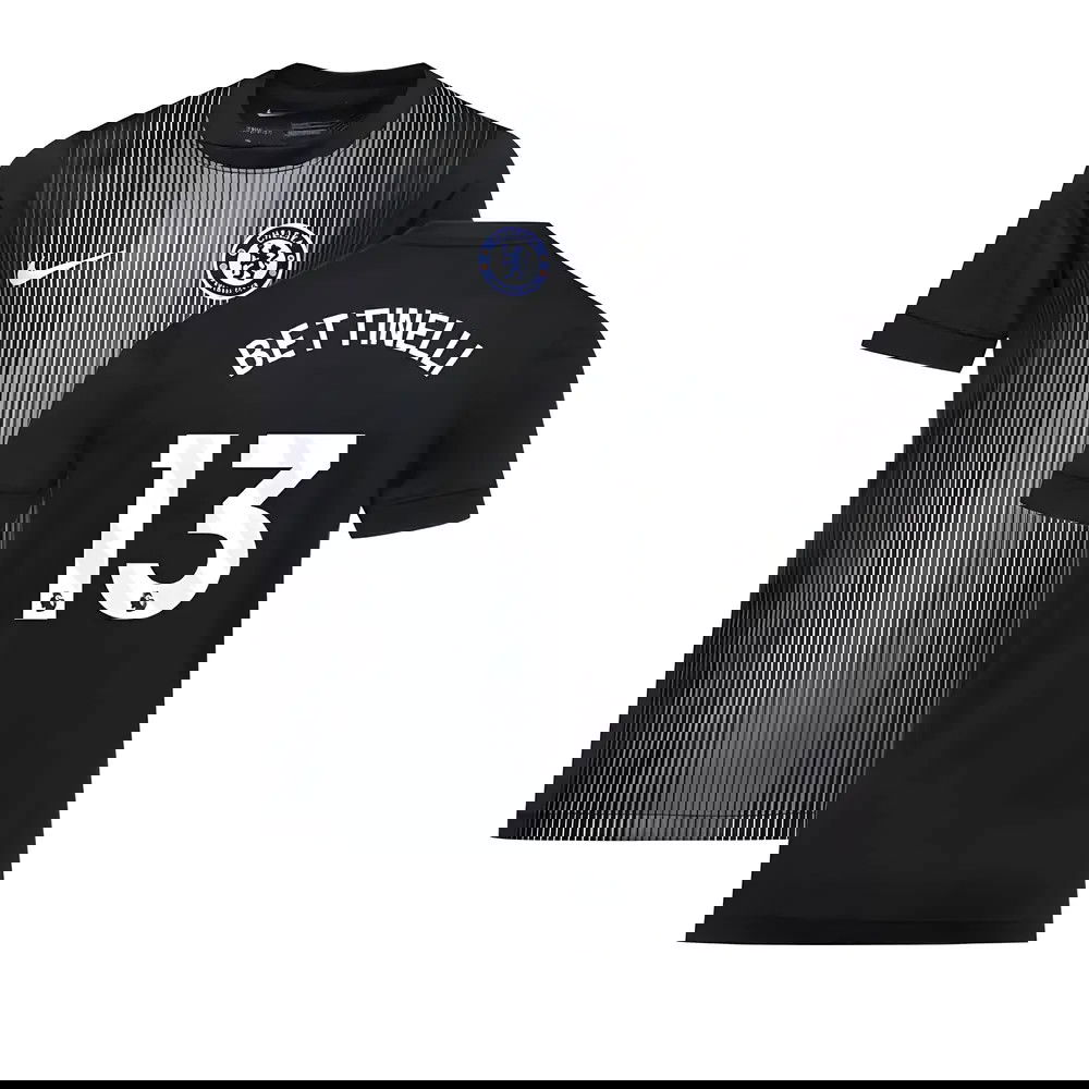 2025-2026 Chelsea Home Goalkeeper Shirt (Black) - Kids (Bettinelli 13)