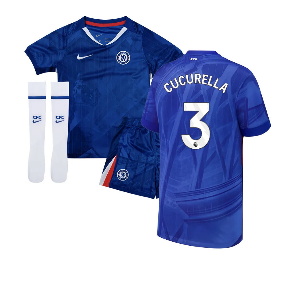 2025-2026 Chelsea Home Little Boys Mini Kit (Cucurella 3)