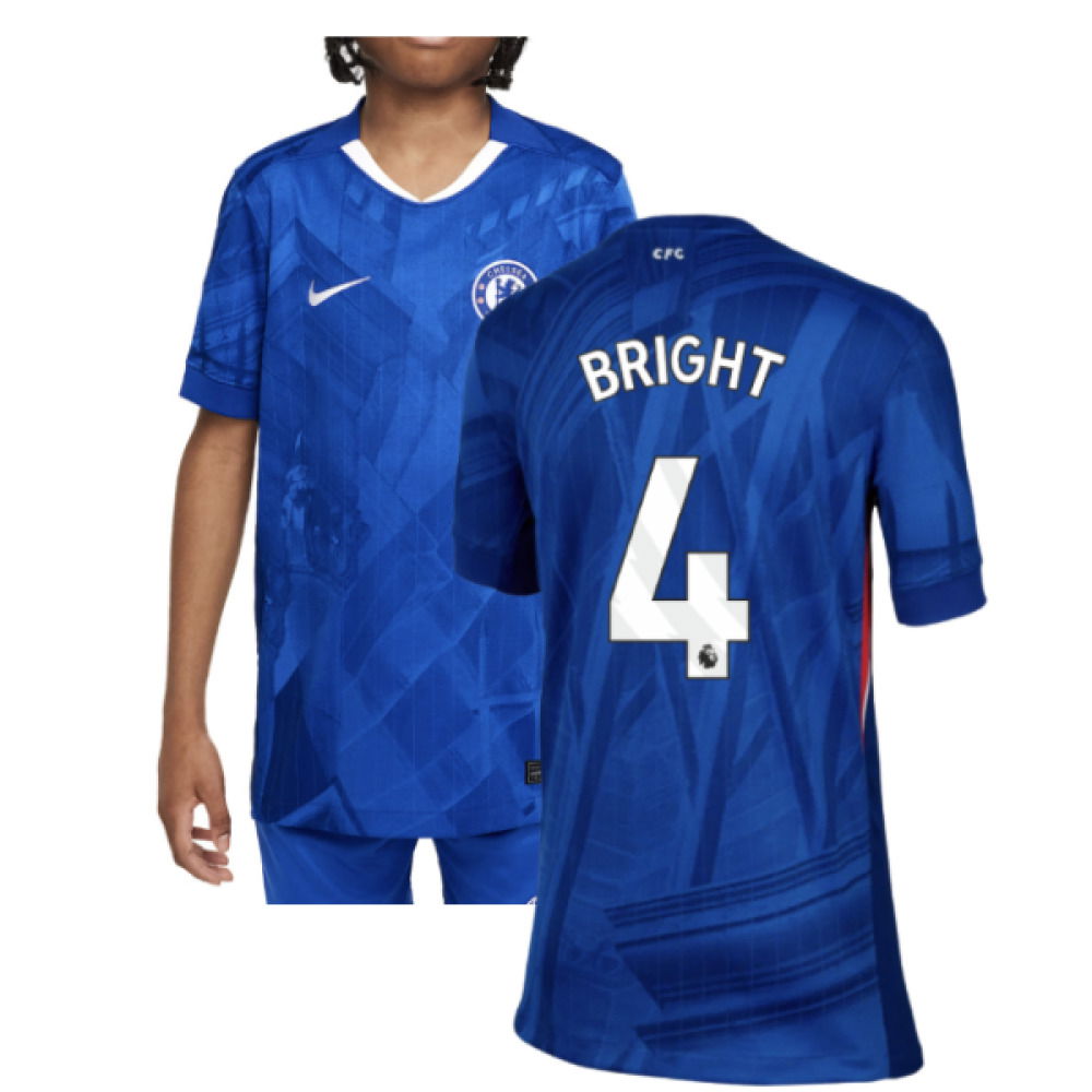 2025-2026 Chelsea Home Shirt (Kids) (Bright 4)