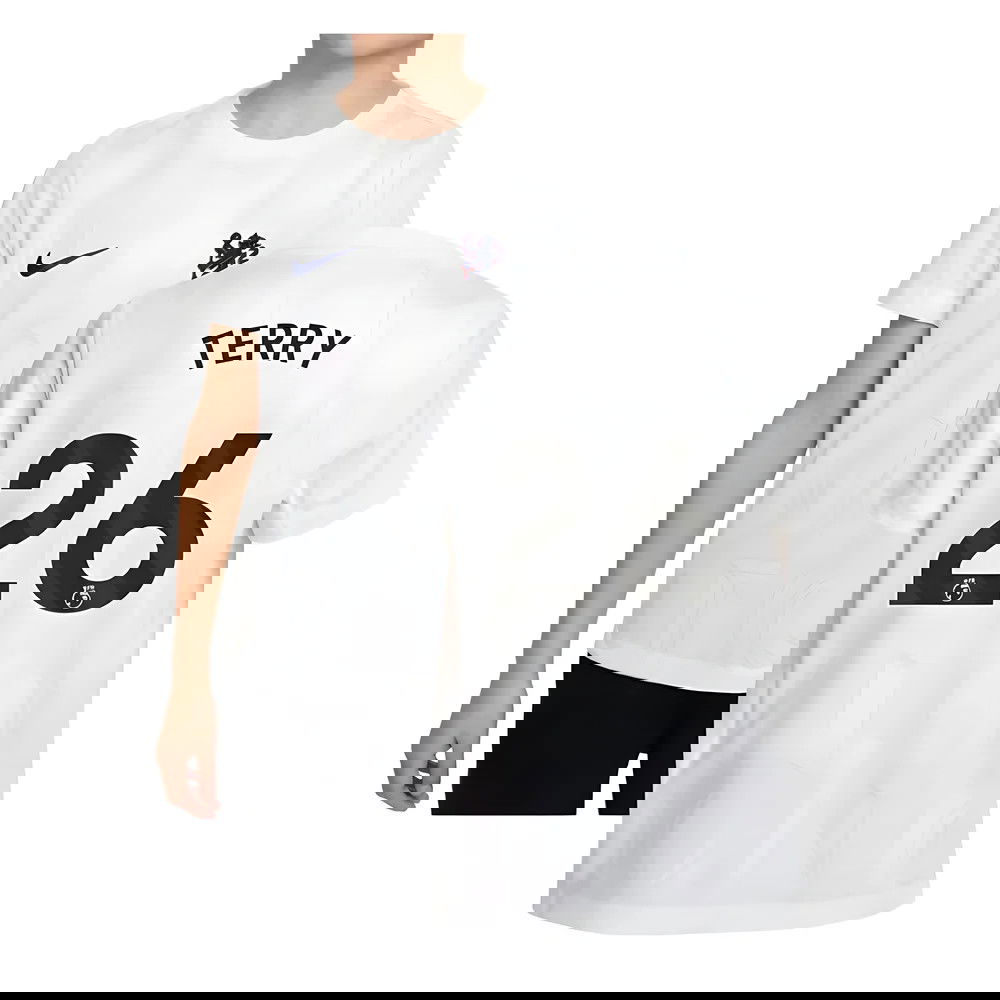 2025-2026 Chelsea Pre-Match Shirt (White) - Kids (Terry 26)