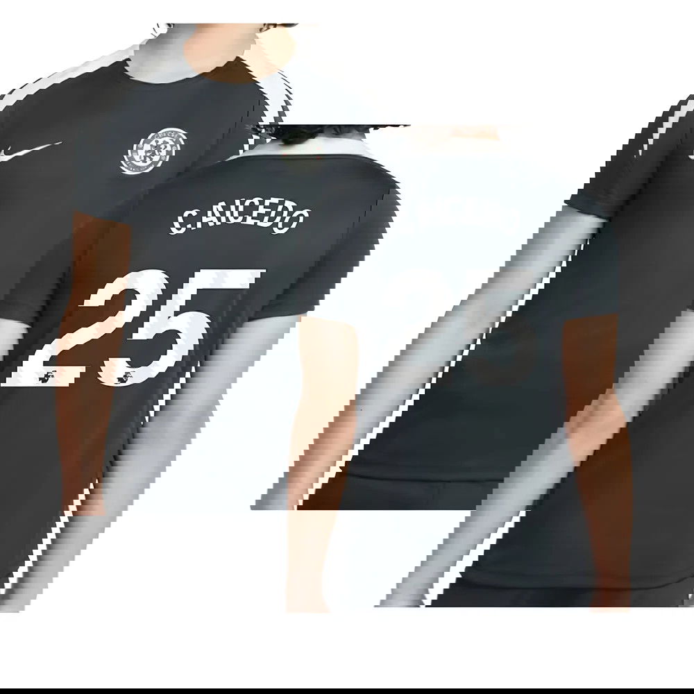 2025-2026 Chelsea Strike Training Shirt (Green) - Kids (Caicedo 25)