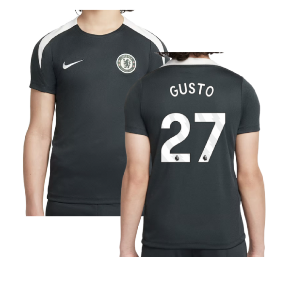2025-2026 Chelsea Strike Training Shirt (Green) - Kids (Gusto 27)