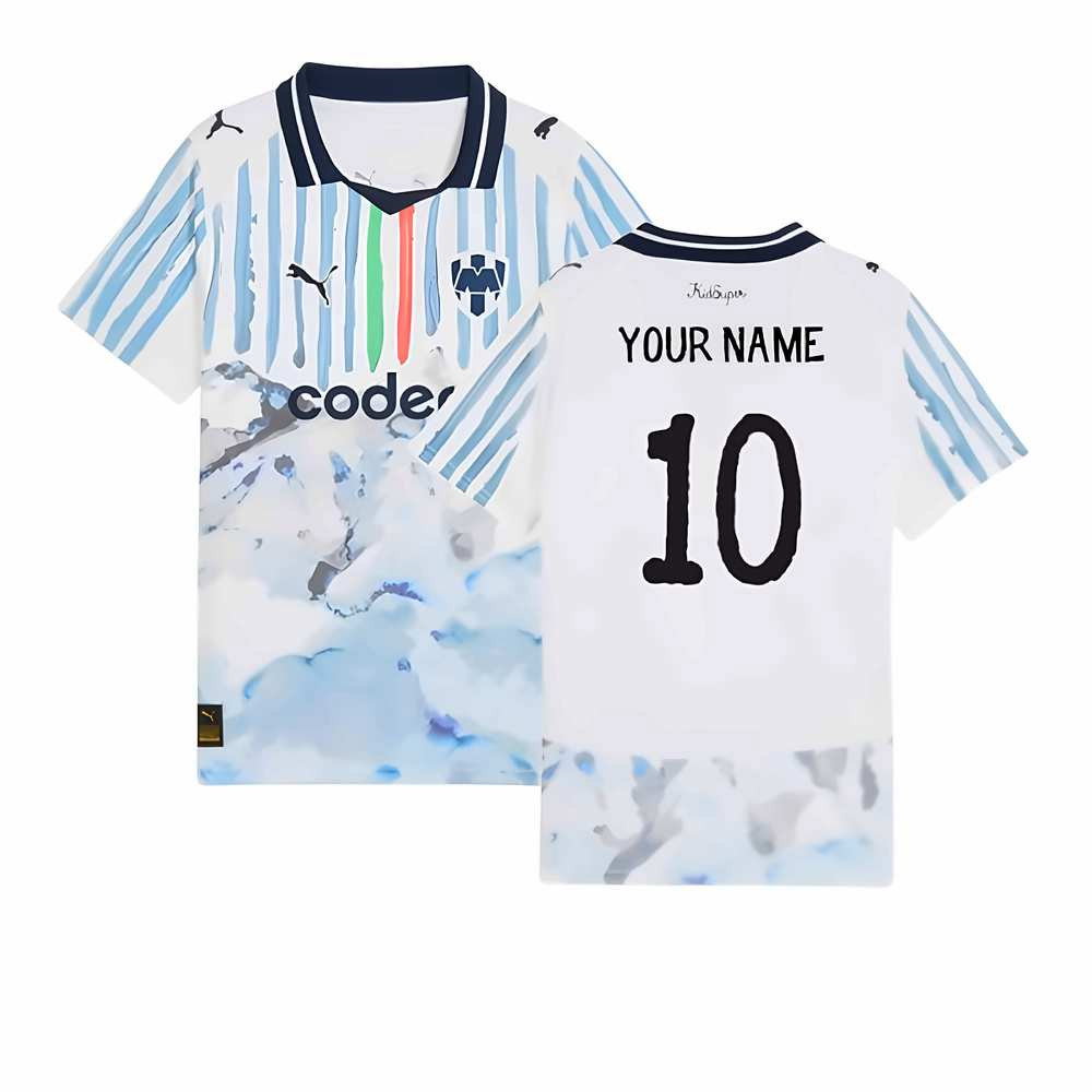 2025-2026 KIDSUPER x CF Monterrey CWC Shirt (White) - Kids (Your Name)