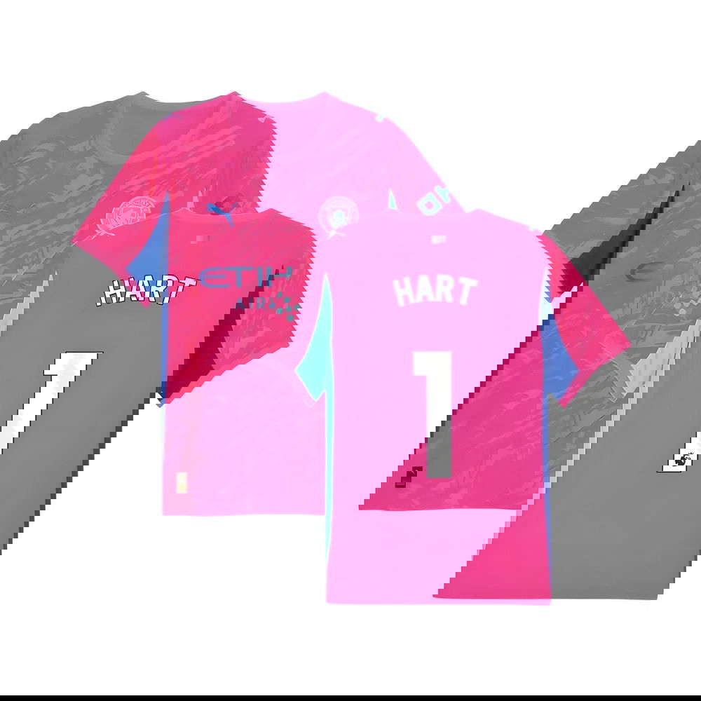 2025-2026 Man City Goalkeeper Home Shirt (Pink) (Hart 1)