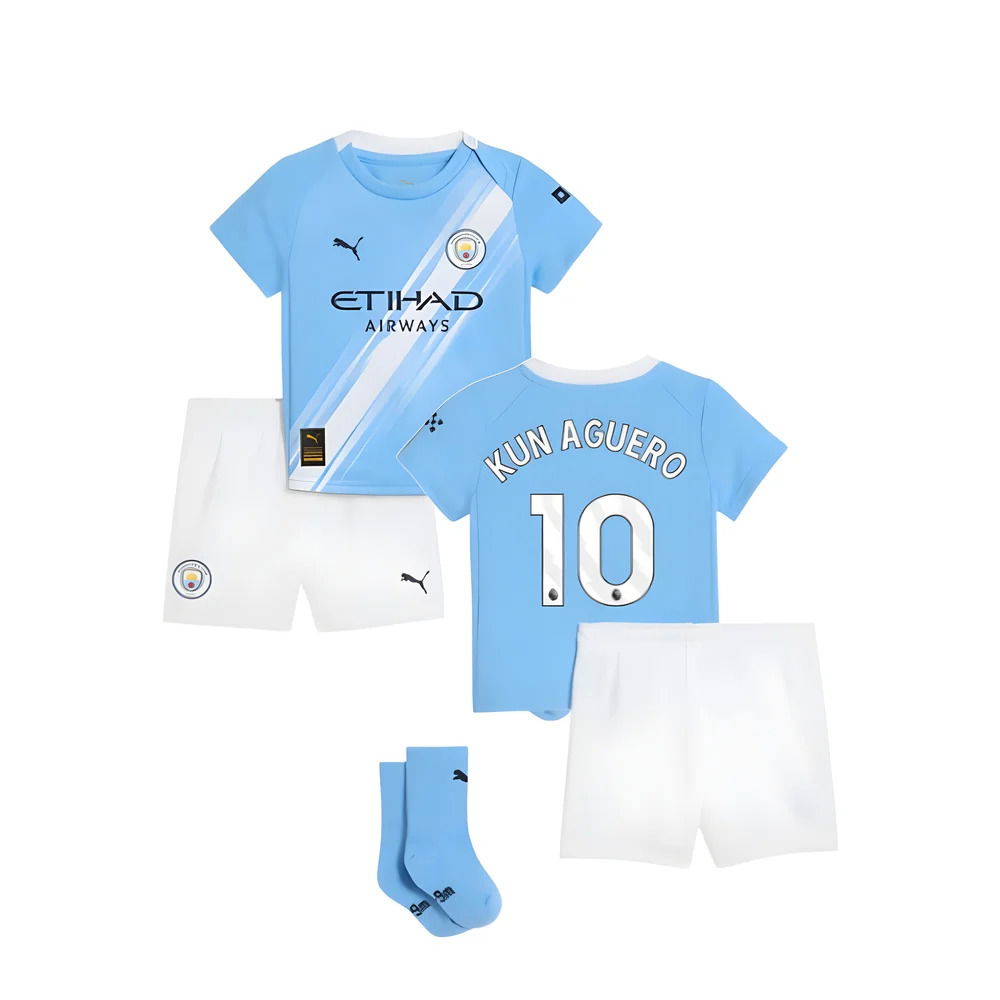 2025-2026 Man City Home Baby Kit (Kun Aguero 10)