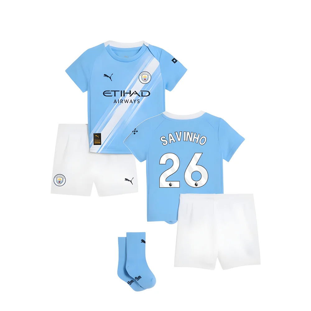 2025-2026 Man City Home Baby Kit (Savinho 26)