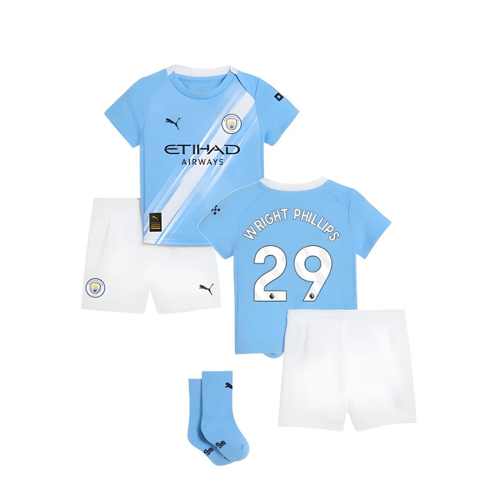 2025-2026 Man City Home Baby Kit (Wright Phillips 29)