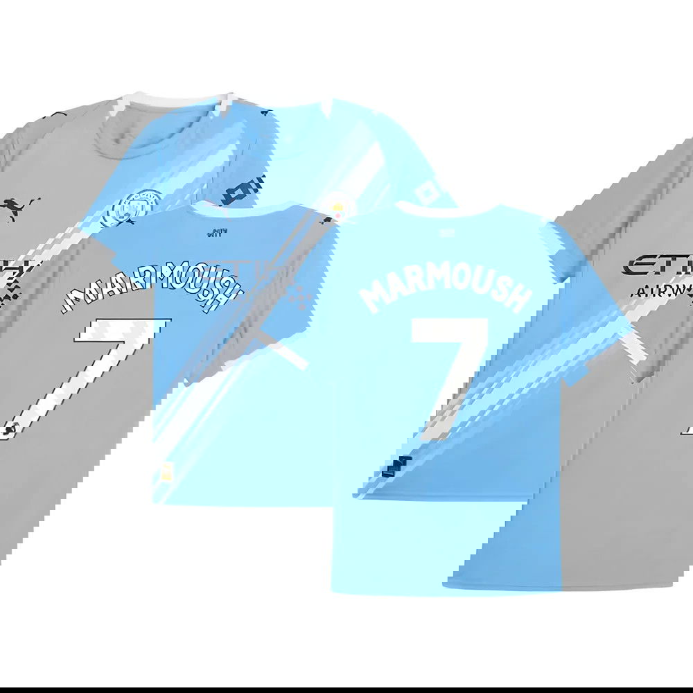 2025-2026 Man City Home Shirt (Marmoush 7)