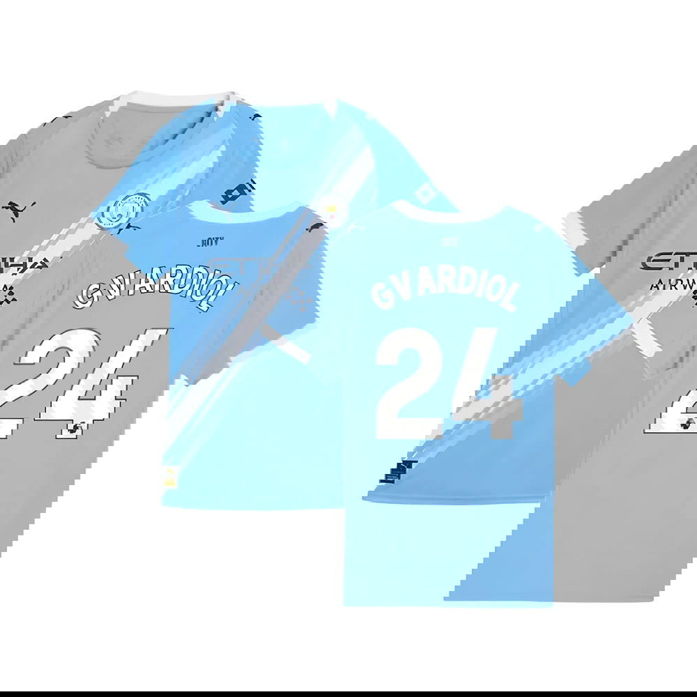 2025-2026 Man City Home Shirt (Womens) (Gvardiol 24)