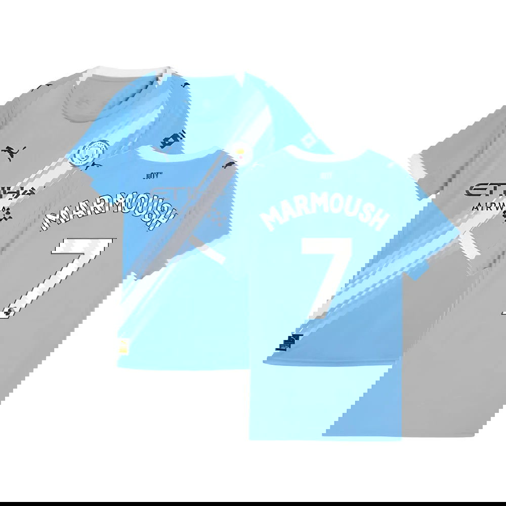 2025-2026 Man City Home Shirt (Womens) (Marmoush 7)