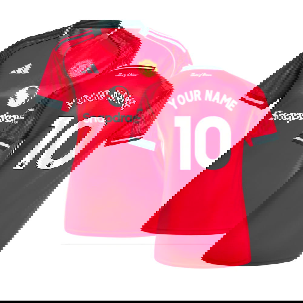 2025-2026 Man Utd Home Shirt (Womens) (Your Name)