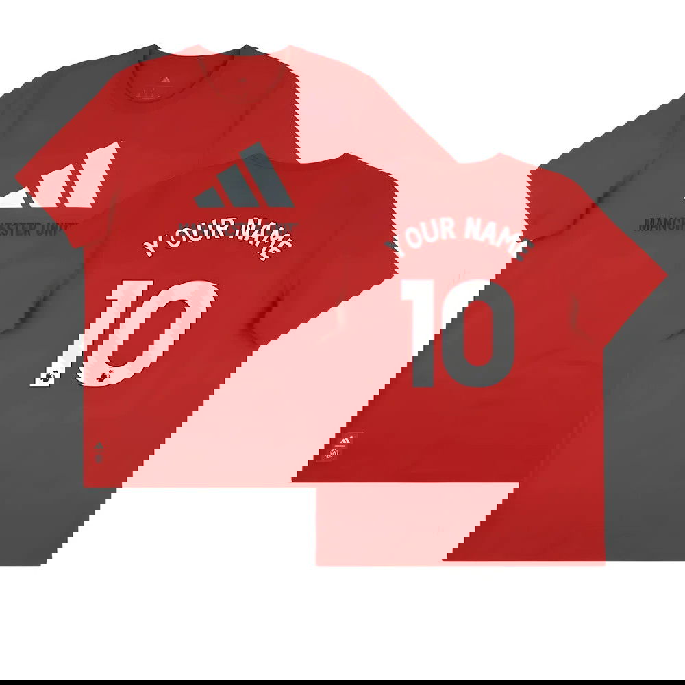 2025-2026 Man Utd Seasonal Graphic Tee (Red) (Your Name)