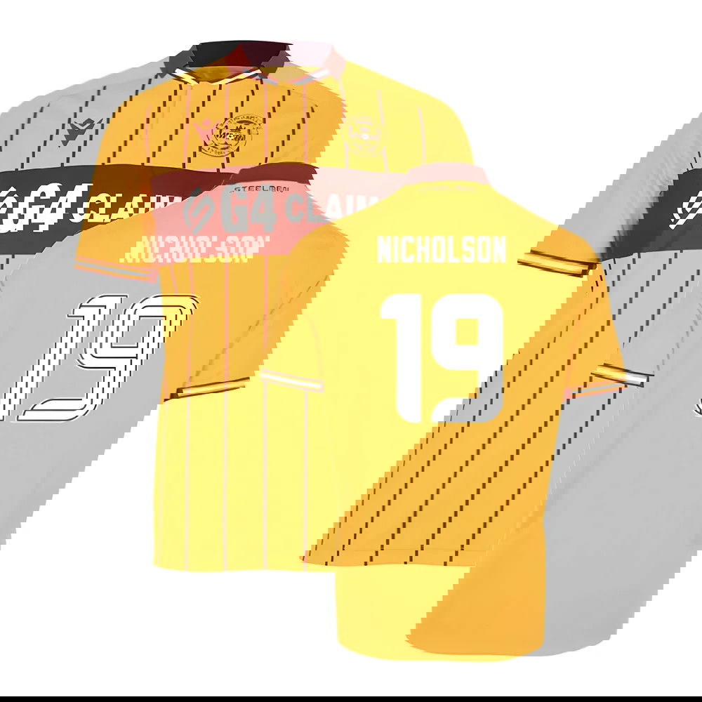 2025-2026 Motherwell Home Shirt (Nicholson 19)