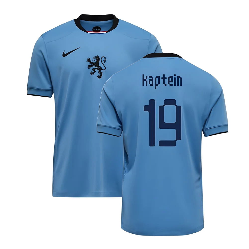 2025-2026 Netherlands Womens Team Away Shirt (Kids) (Kaptein 19)
