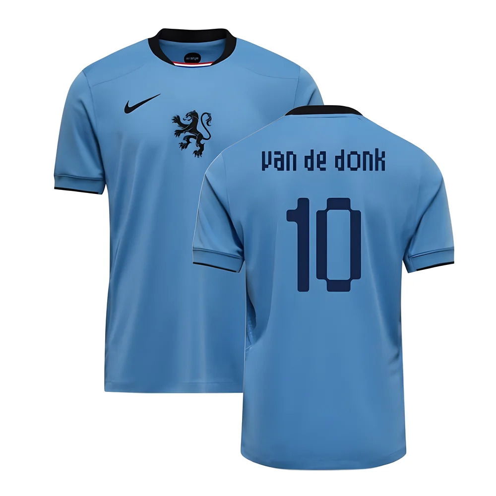 2025-2026 Netherlands Womens Team Away Shirt (Kids) (Van De Donk 10)