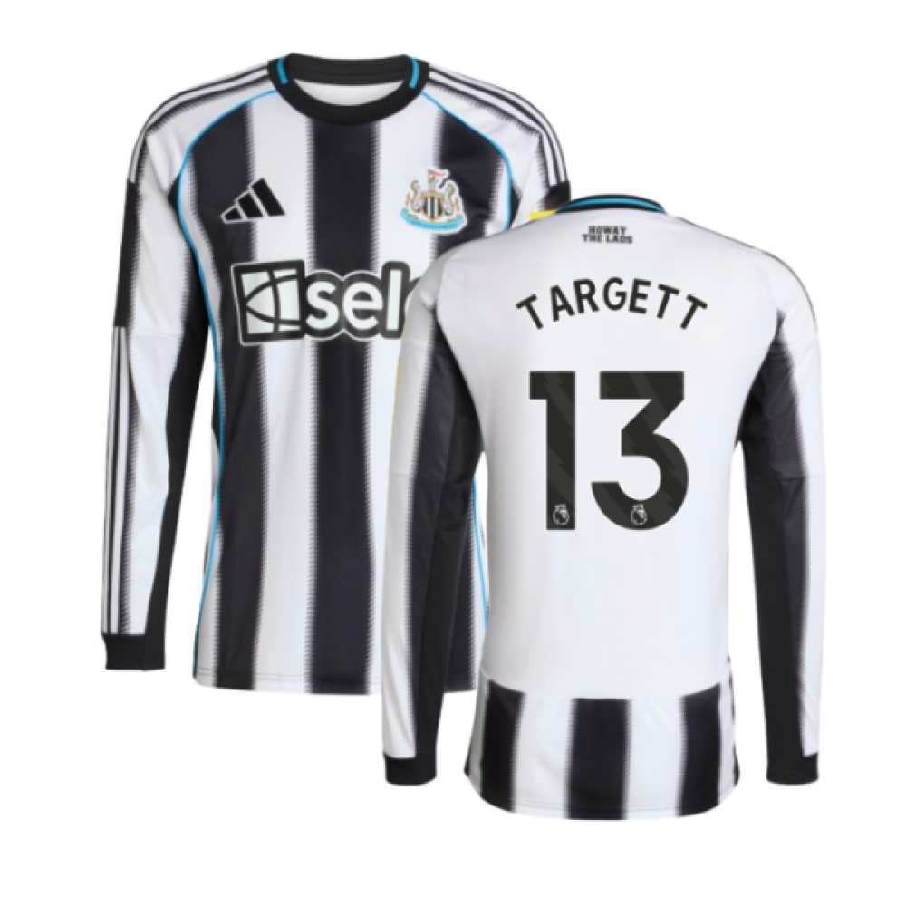 2025-2026 Newcastle Long Sleeve Home Shirt (Targett 13)