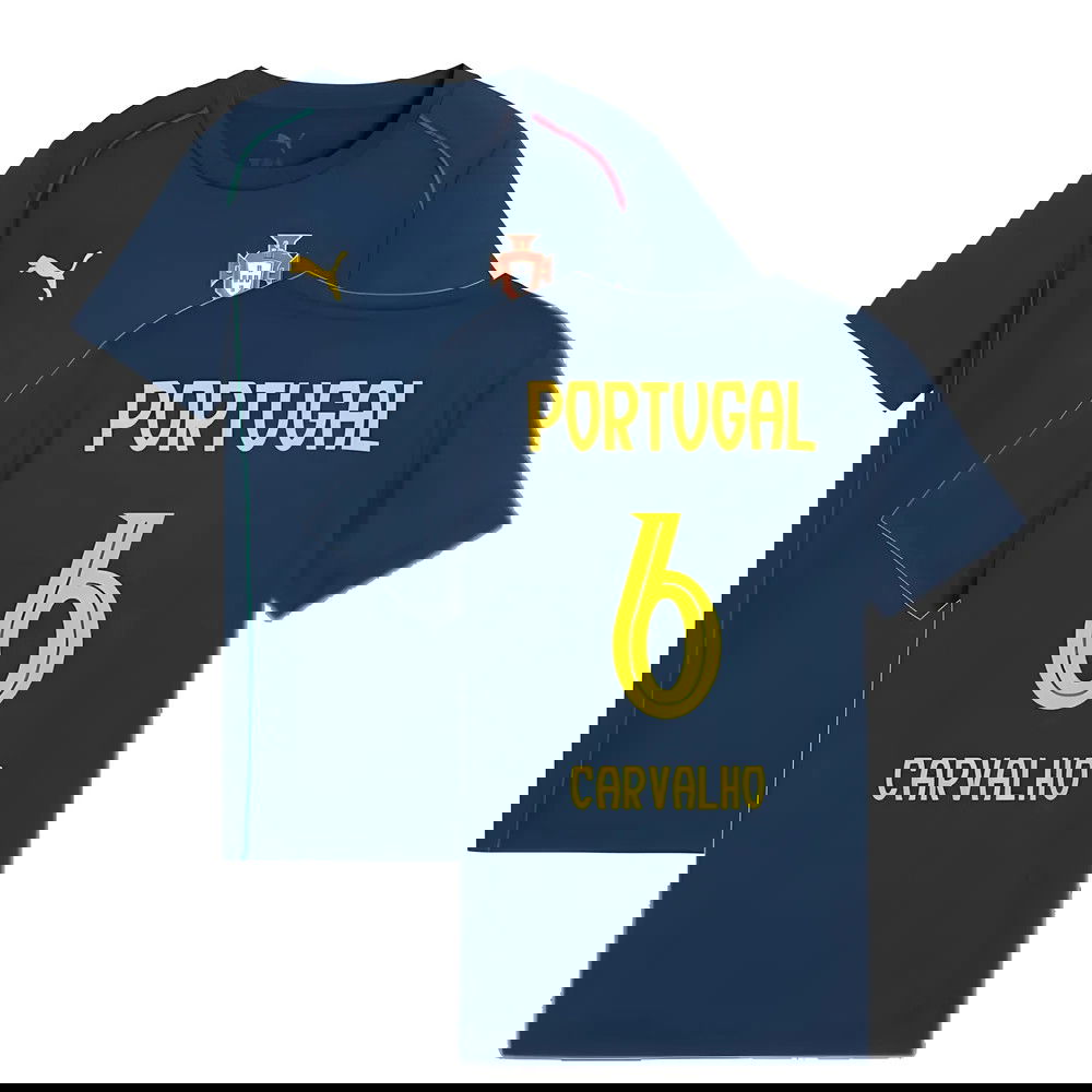 2025-2026 Portugal Casuals Tee (Persian Blue) - Kids (Carvalho 6)