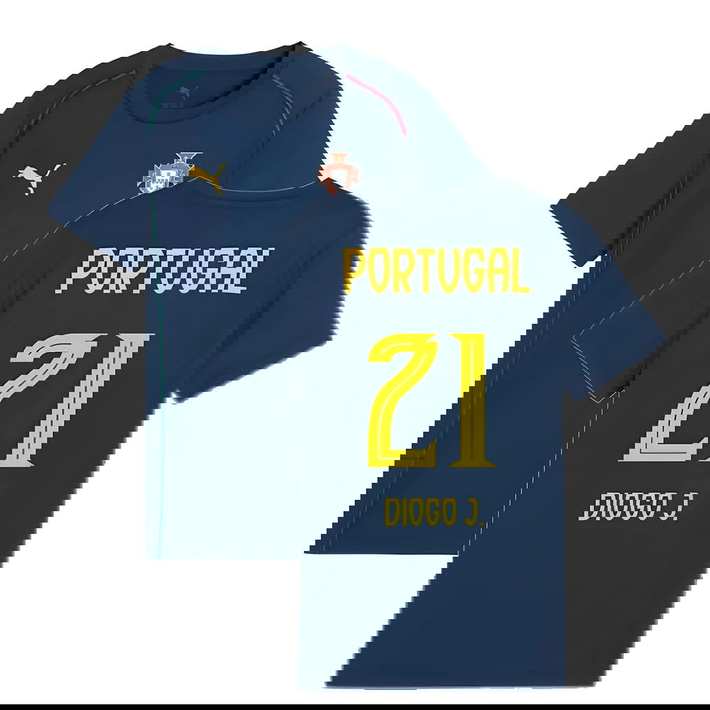 2025-2026 Portugal Casuals Tee (Persian Blue) - Kids (Diogo J. 21)