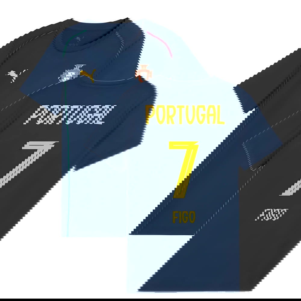 2025-2026 Portugal Casuals Tee (Persian Blue) - Kids (Figo 7)