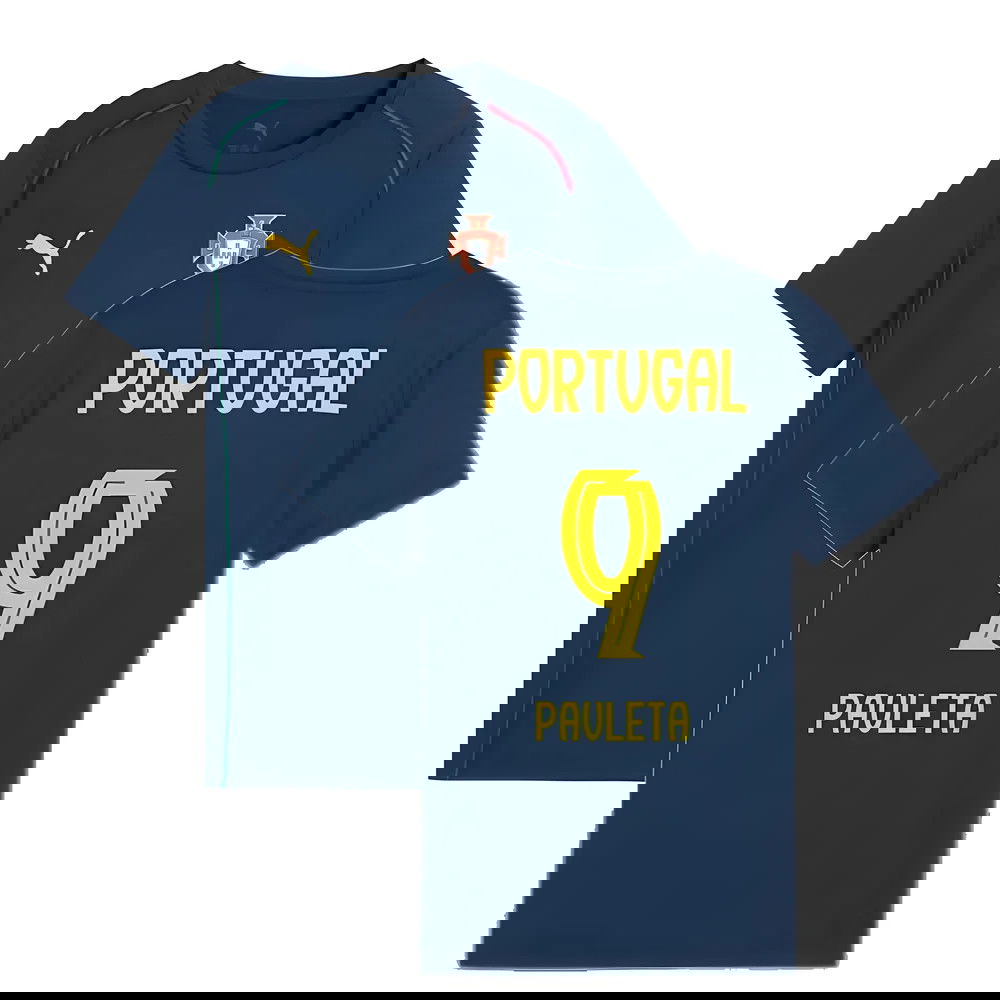 2025-2026 Portugal Casuals Tee (Persian Blue) - Kids (Pauleta 9)