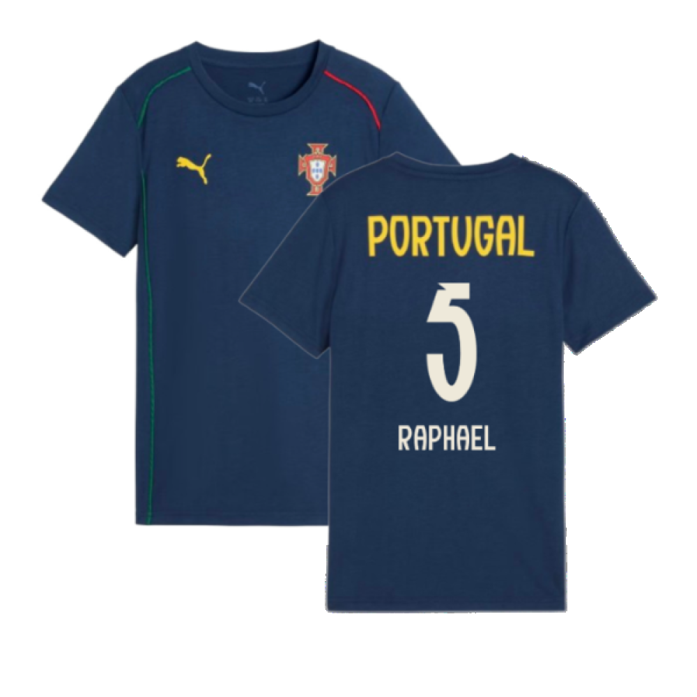 2025-2026 Portugal Casuals Tee (Persian Blue) - Kids (Raphael 5)