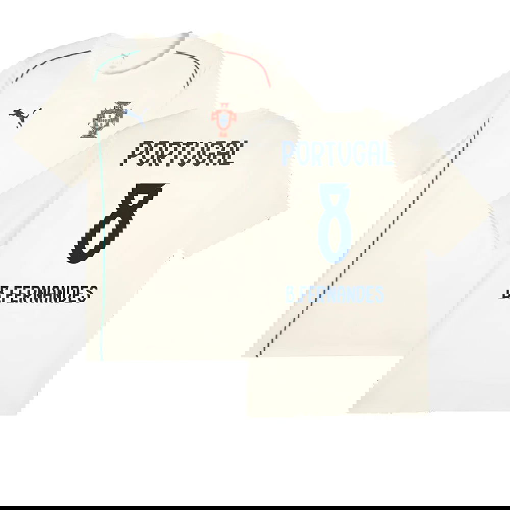 2025-2026 Portugal Casuals Tee (Sugared Almond) (B.Fernandes 8)