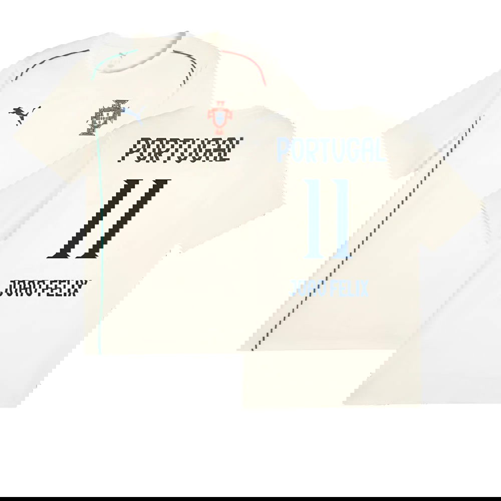 2025-2026 Portugal Casuals Tee (Sugared Almond) (Joao Felix 11)