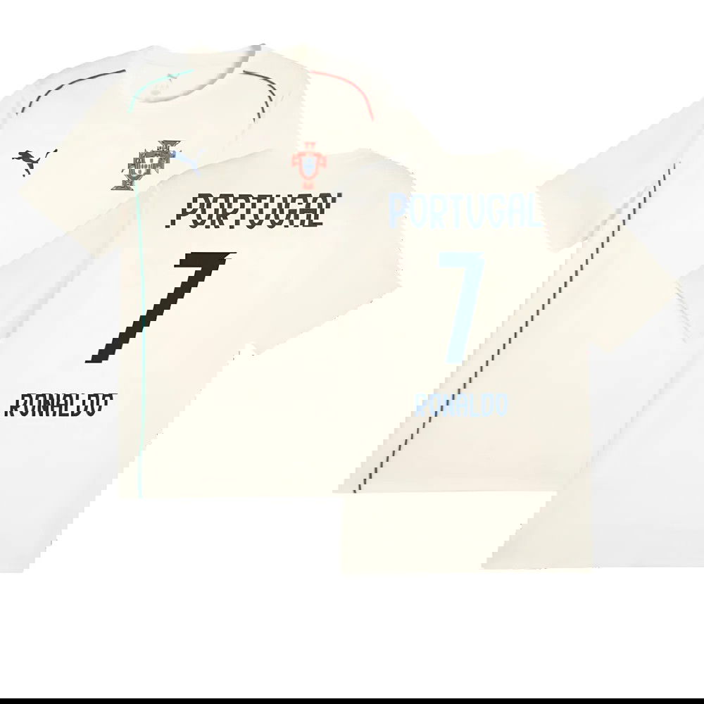 2025-2026 Portugal Casuals Tee (Sugared Almond) (Ronaldo 7)