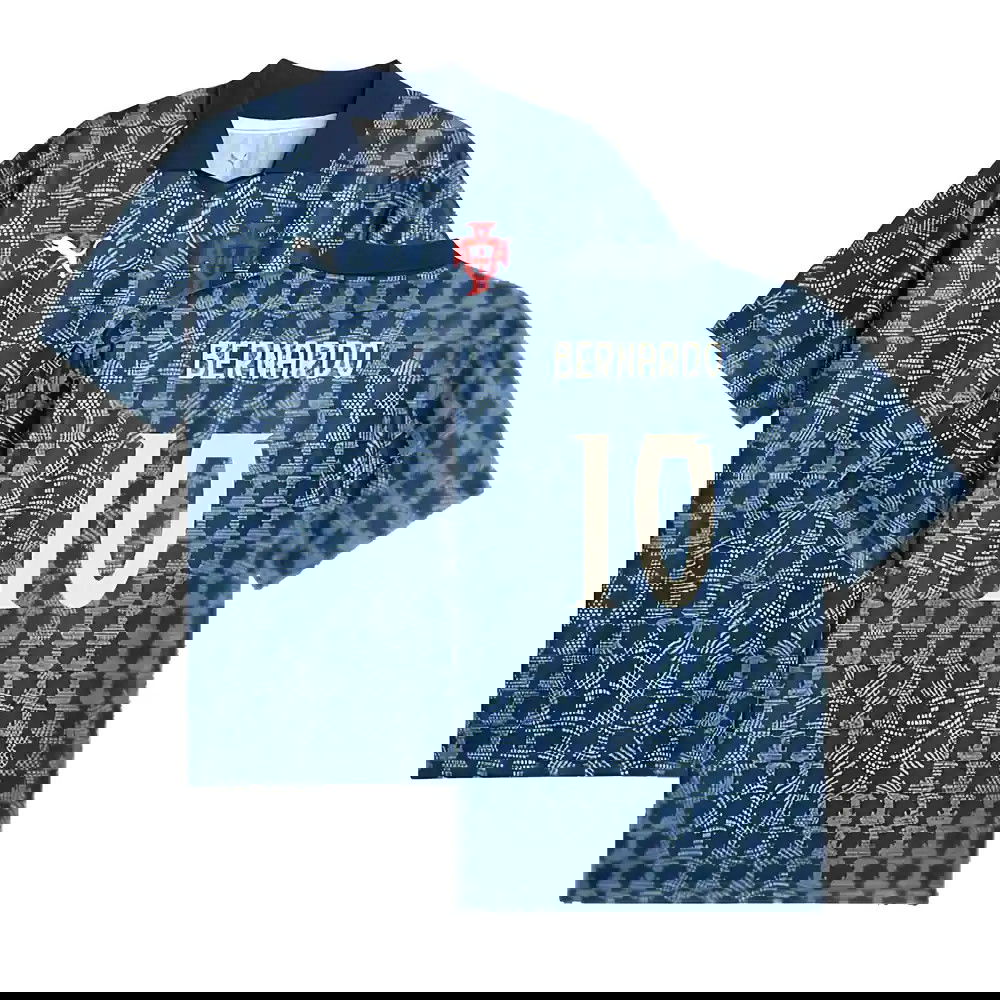 2025-2026 Portugal ftblNRGY+ Retro Jersey (Persian Blue) (Bernardo 10)