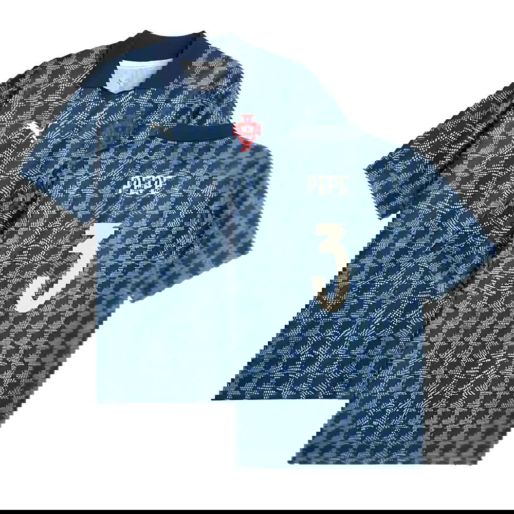 2025-2026 Portugal ftblNRGY+ Retro Jersey (Persian Blue) (Pepe 3)