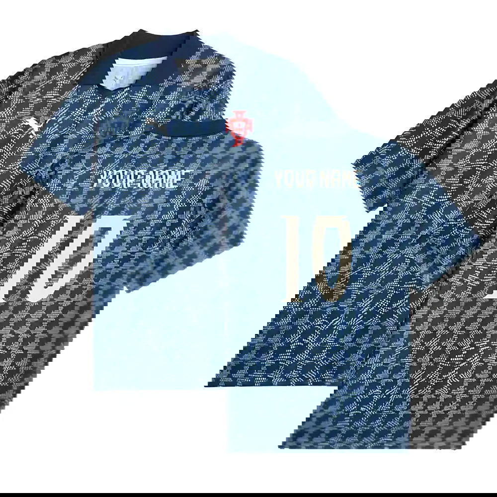2025-2026 Portugal ftblNRGY+ Retro Jersey (Persian Blue) (Your Name)