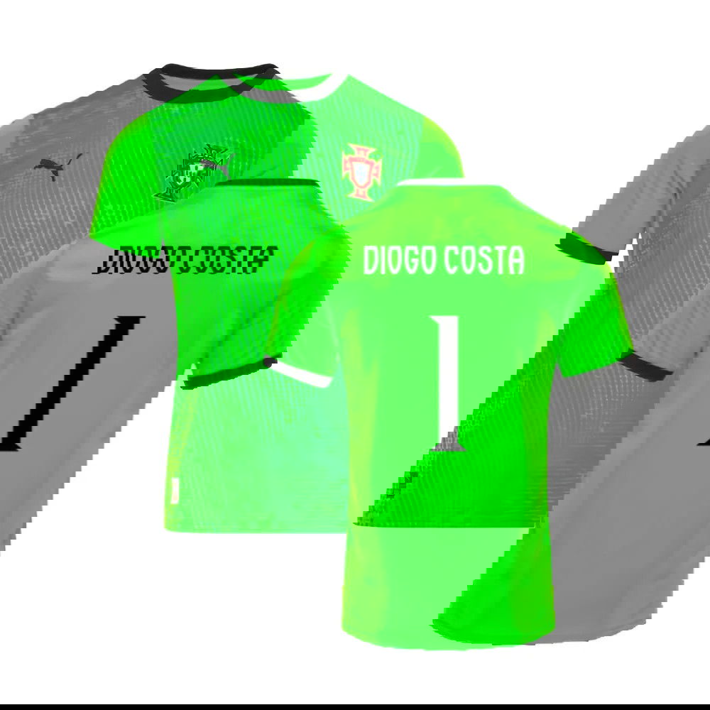 2025-2026 Portugal Home Goalkeeper Shirt (Green) (Diogo Costa 1)
