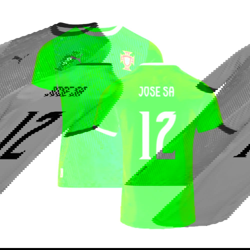 2025-2026 Portugal Home Goalkeeper Shirt (Green) (Jose Sa 12)