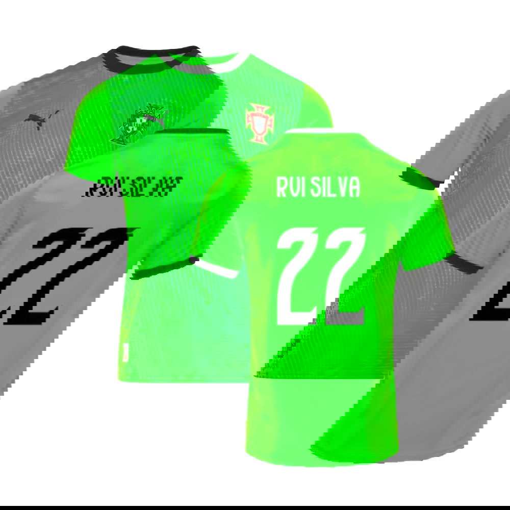 2025-2026 Portugal Home Goalkeeper Shirt (Green) (Rui Silva 22)