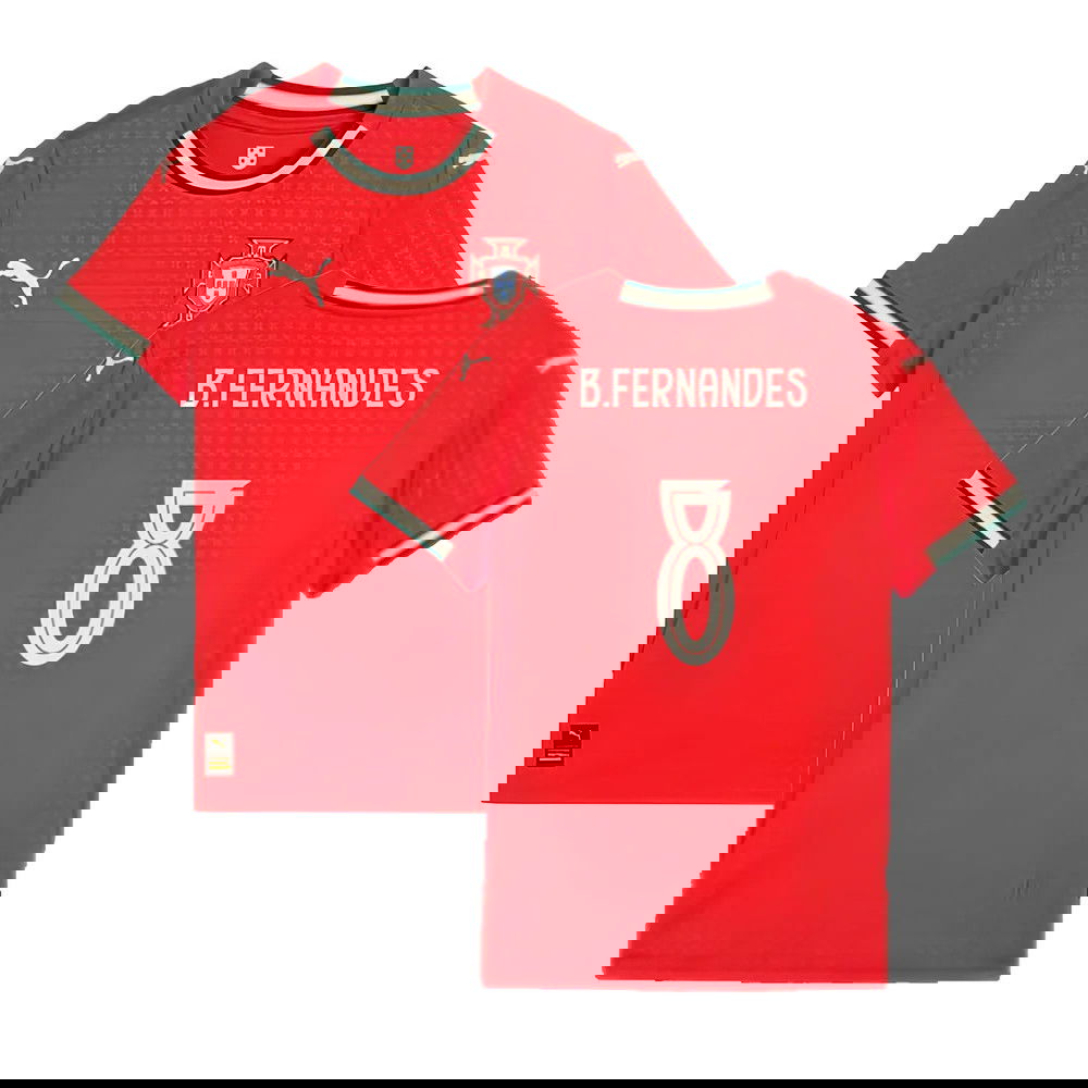 2025-2026 Portugal Home Shirt (Ladies) (B.Fernandes 8)