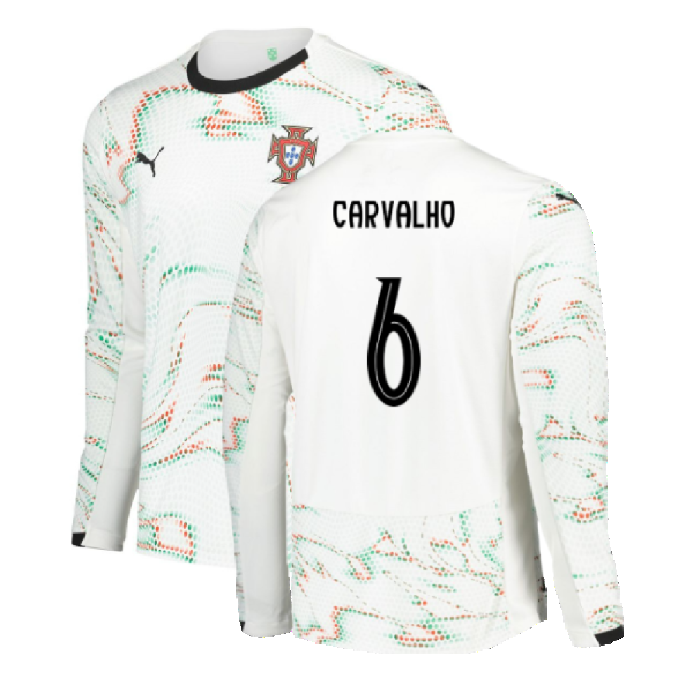 2025-2026 Portugal Long Sleeve Away Shirt (Carvalho 6)