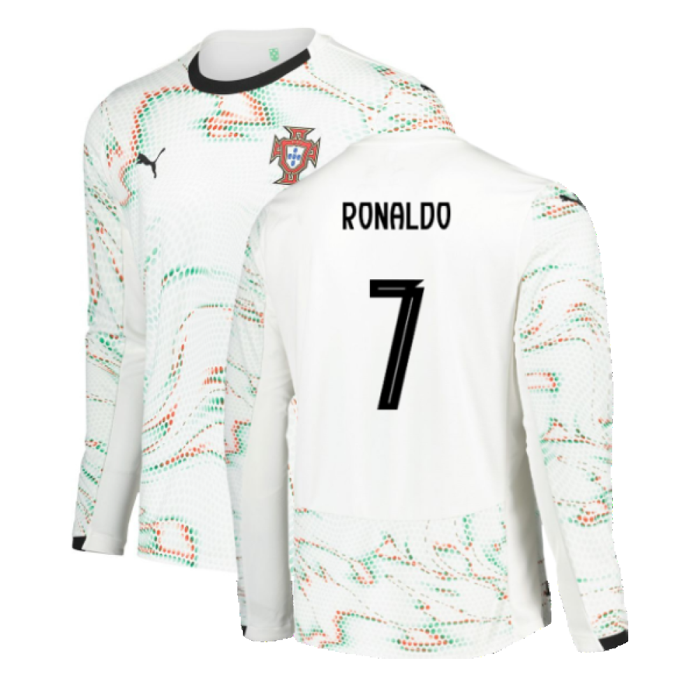 2025-2026 Portugal Long Sleeve Away Shirt (Ronaldo 7)