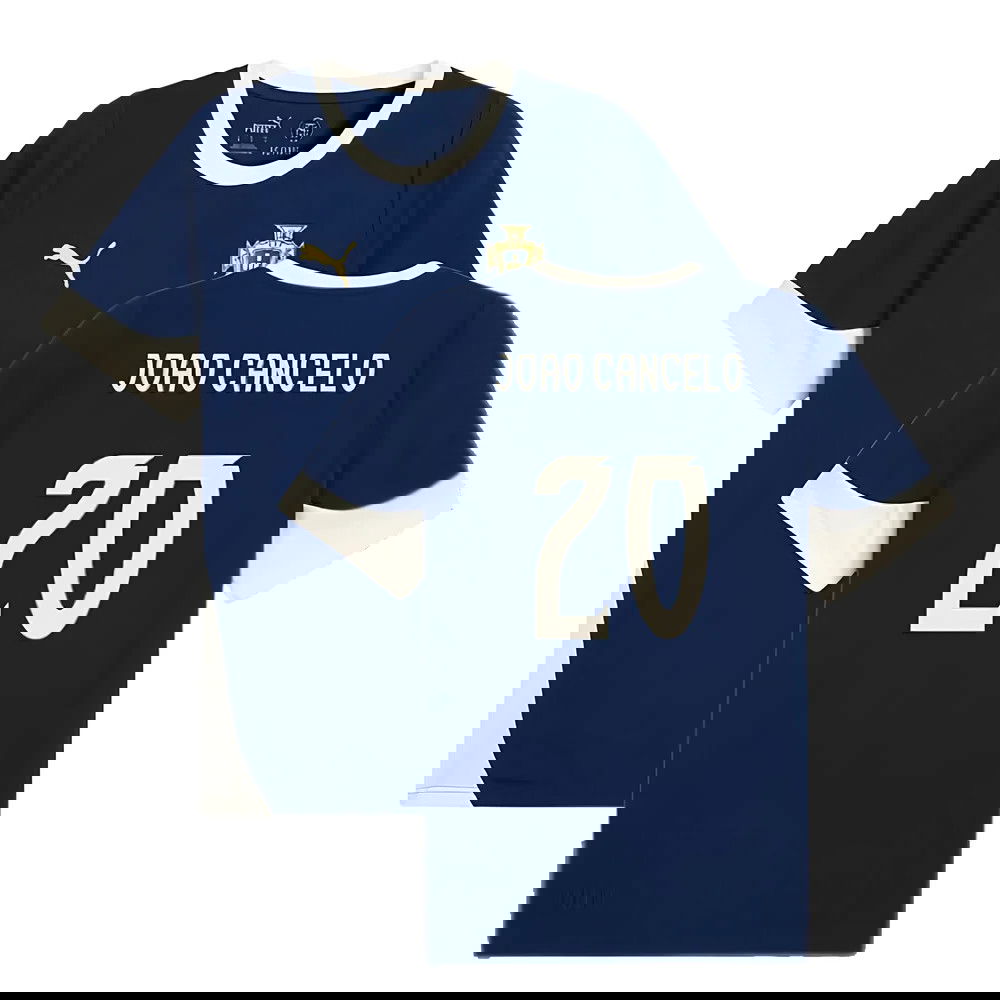 2025-2026 Portugal Training Jersey (Persian Blue) (Joao Cancelo 20)