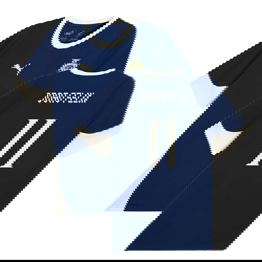 2025-2026 Portugal Training Jersey (Persian Blue) (Joao Felix 11)