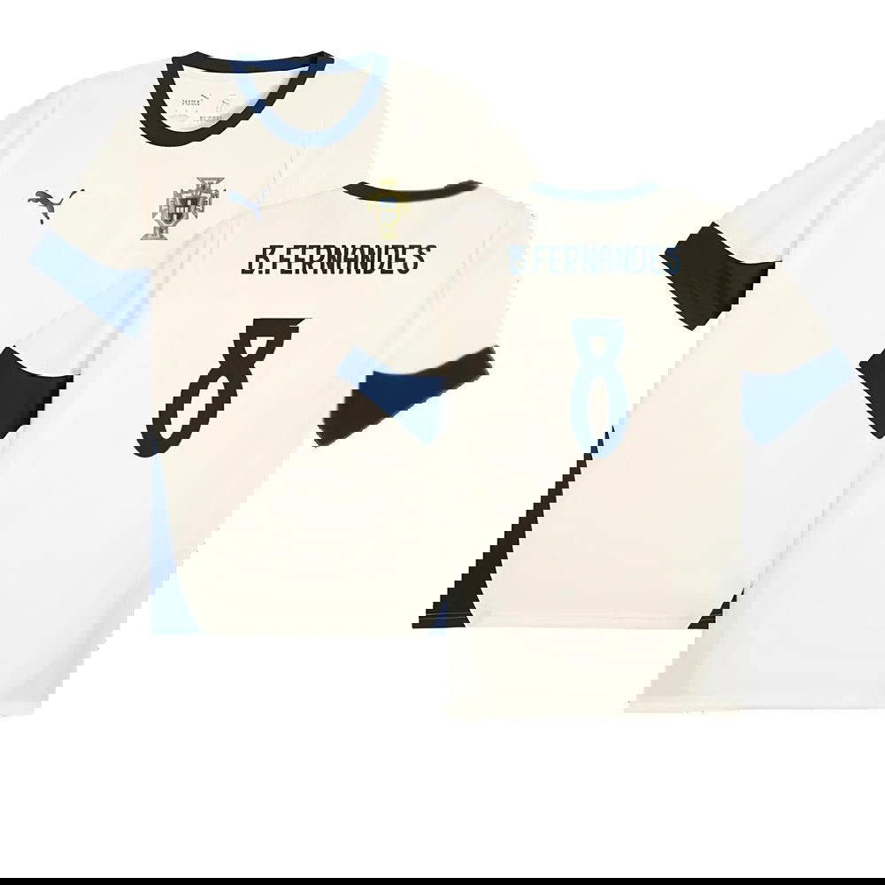 2025-2026 Portugal Training Jersey (Sugared Almond) (B.Fernandes 8)