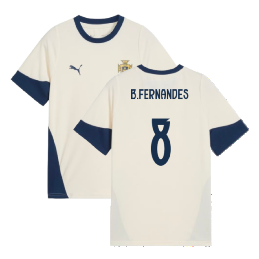 2025-2026 Portugal Training Jersey (Sugared Almond) - Kids (B.Fernandes 8)