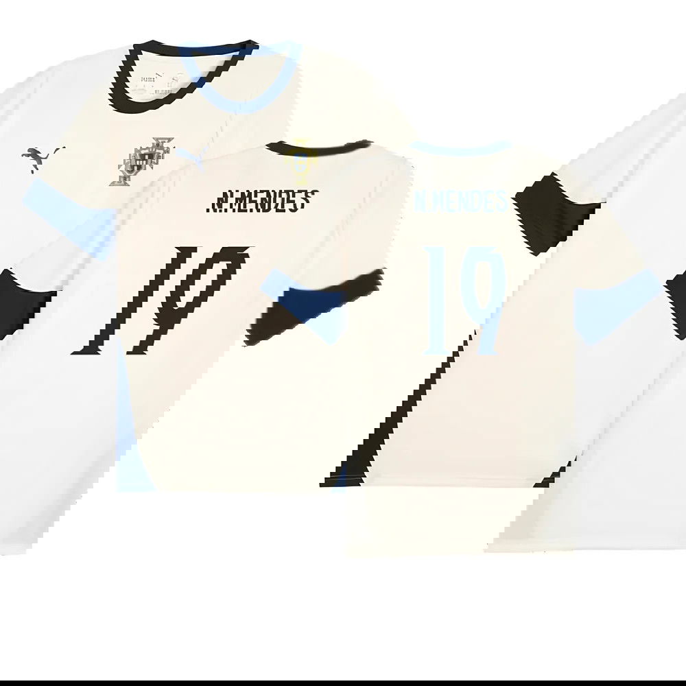 2025-2026 Portugal Training Jersey (Sugared Almond) (N.Mendes 19)