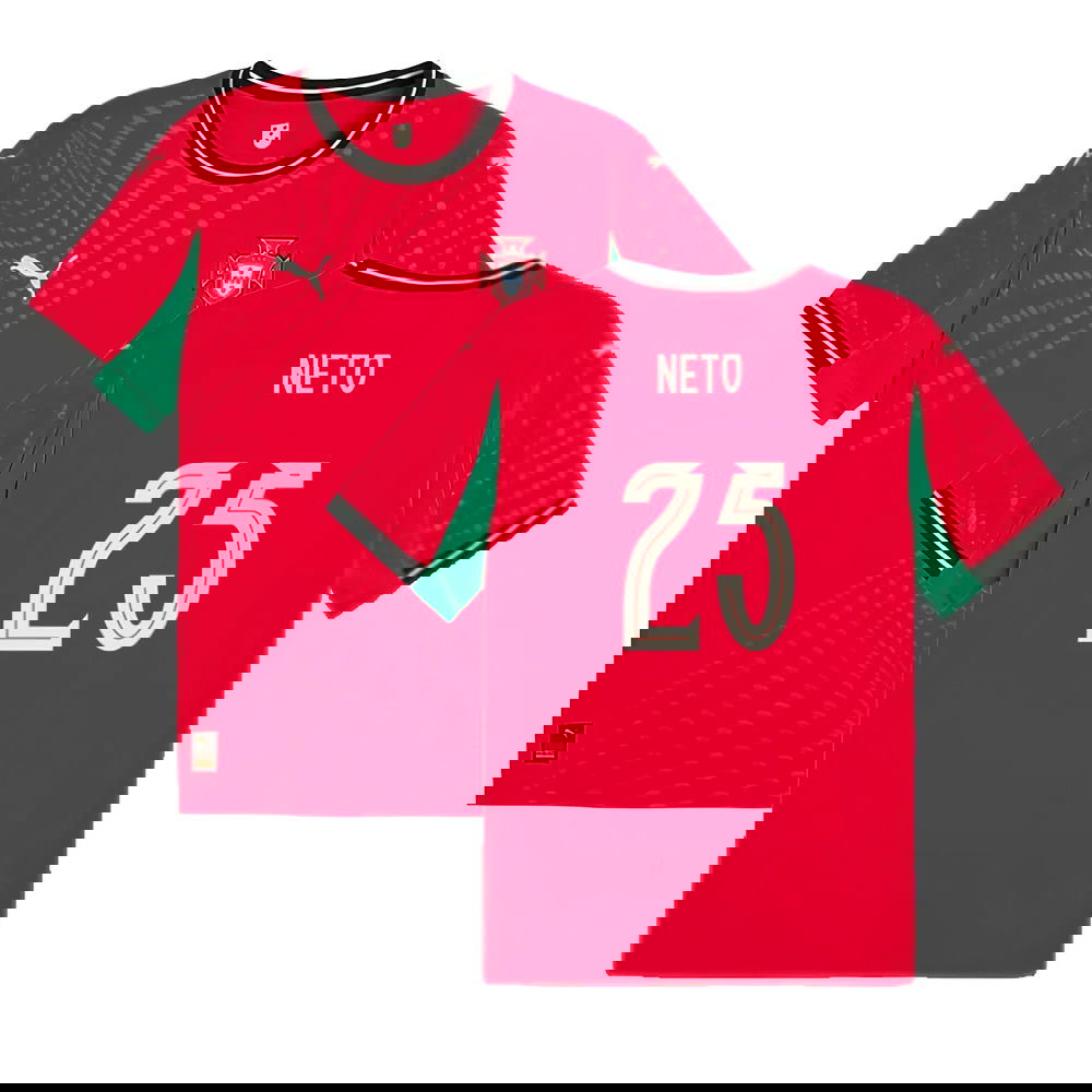 2025-2026 Portugal Womens Team Home Shirt (Unisex) (Neto 25)