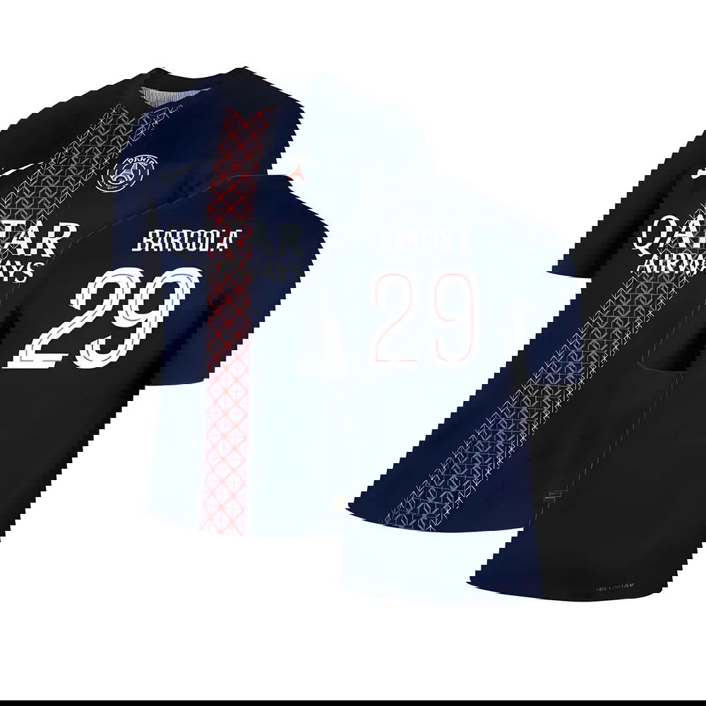2025-2026 PSG Home Dri-Fit ADV Authentic Shirt (Barcola 29)